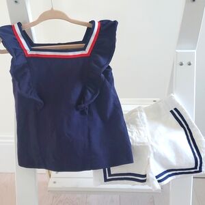 Janie and Jack Nautical Short Set